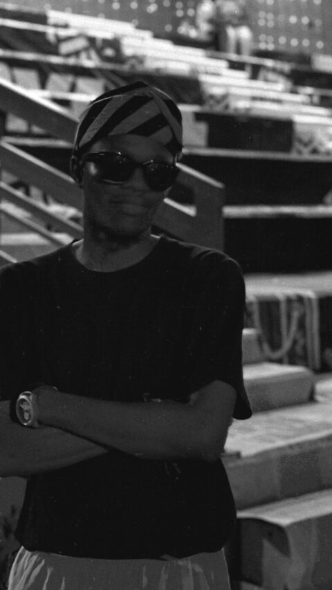 Ridwan in a Yoruba cap