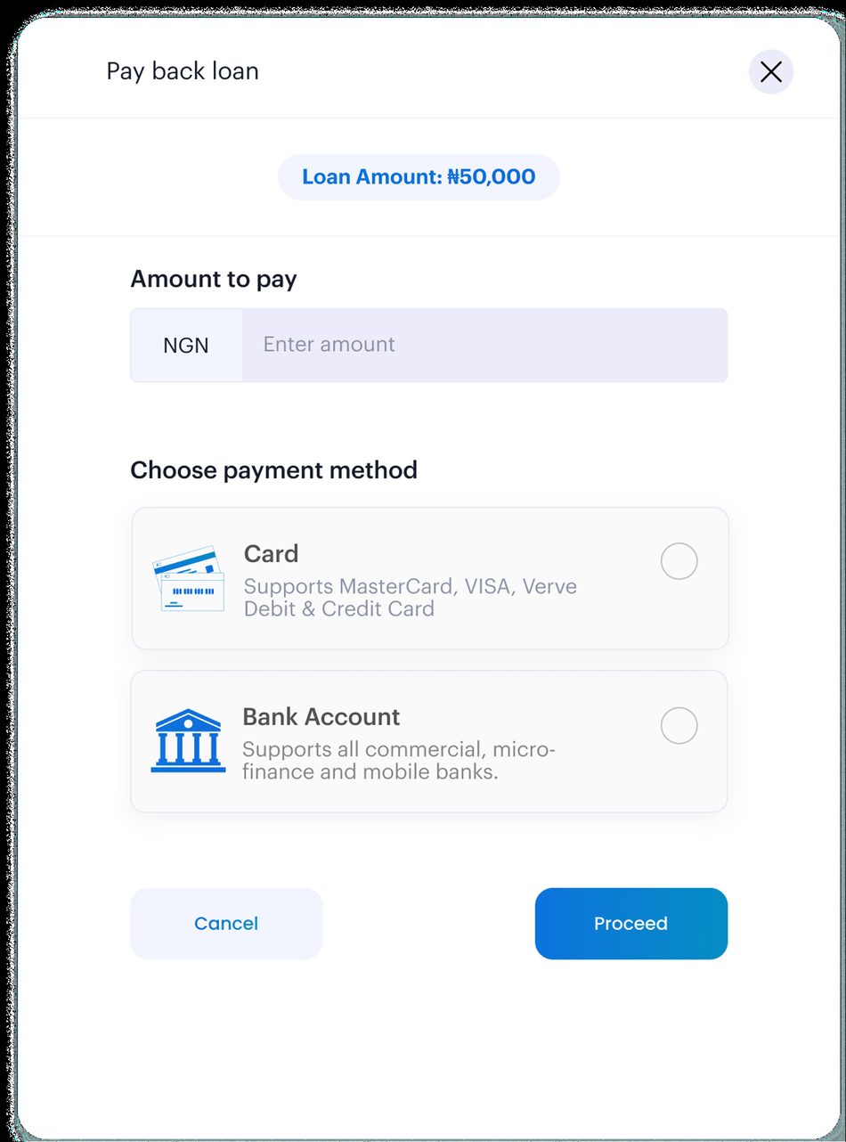 Bank selected
