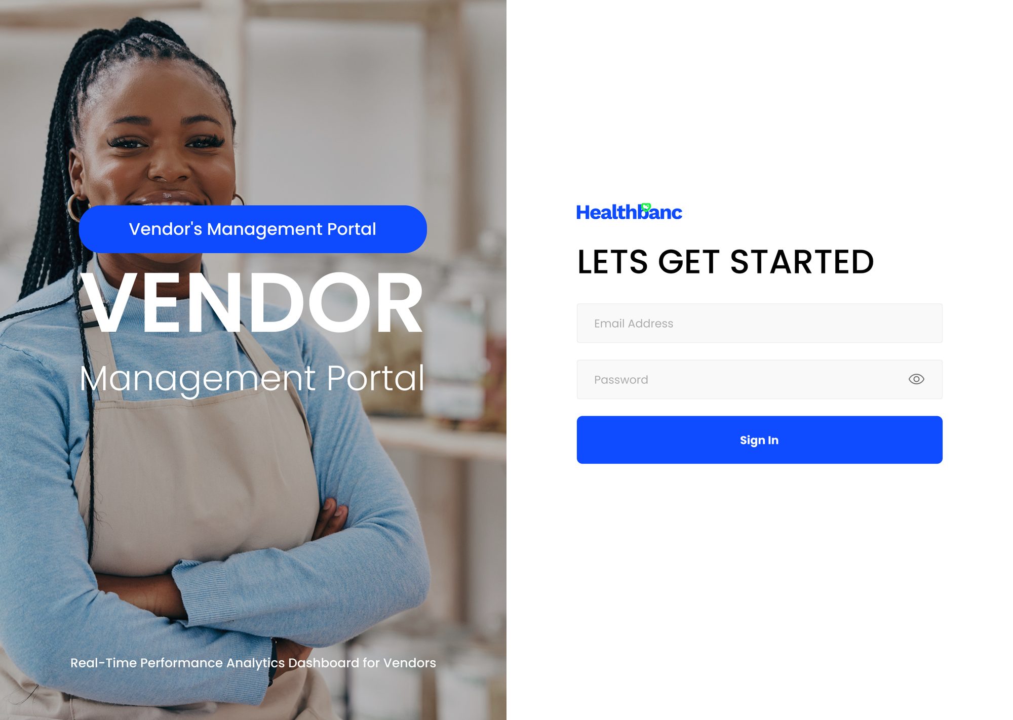 Vendor login