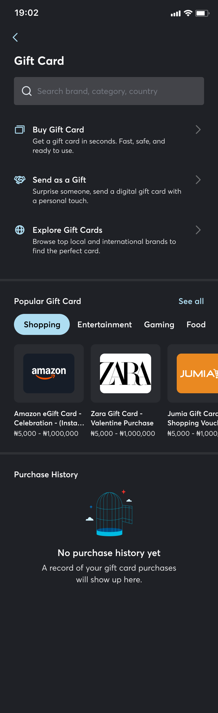 Gift cards